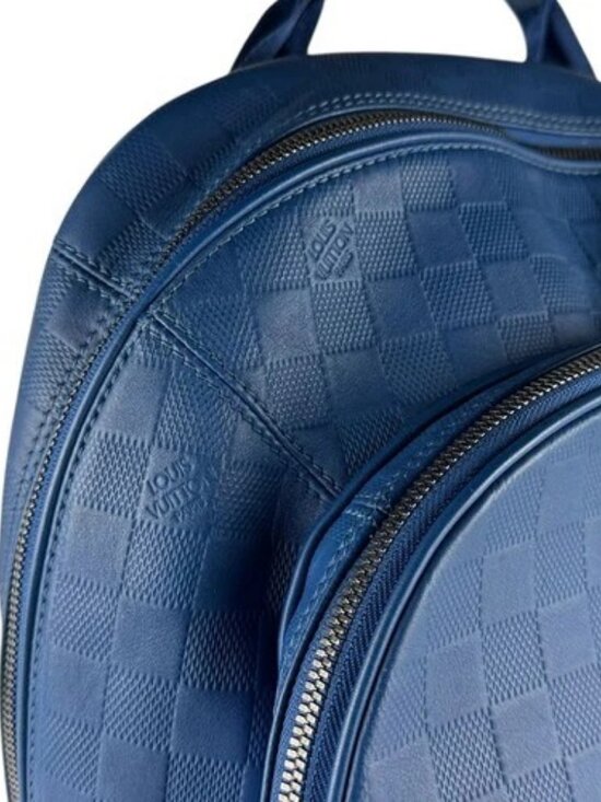 Auth LOUIS VUITTON Damier Infini Backpack Blue N41353 - z8440 main image 7